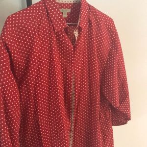 Burberry 3/4 sleeve blouse